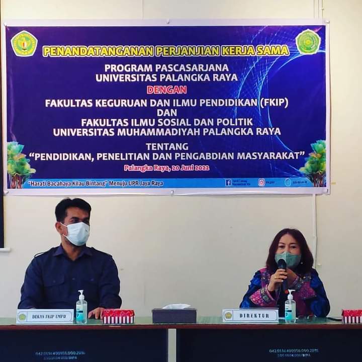 PPs UPR Tandatangani PKS Dengan FKIP dan FISIP Universitas Muhammadiyah