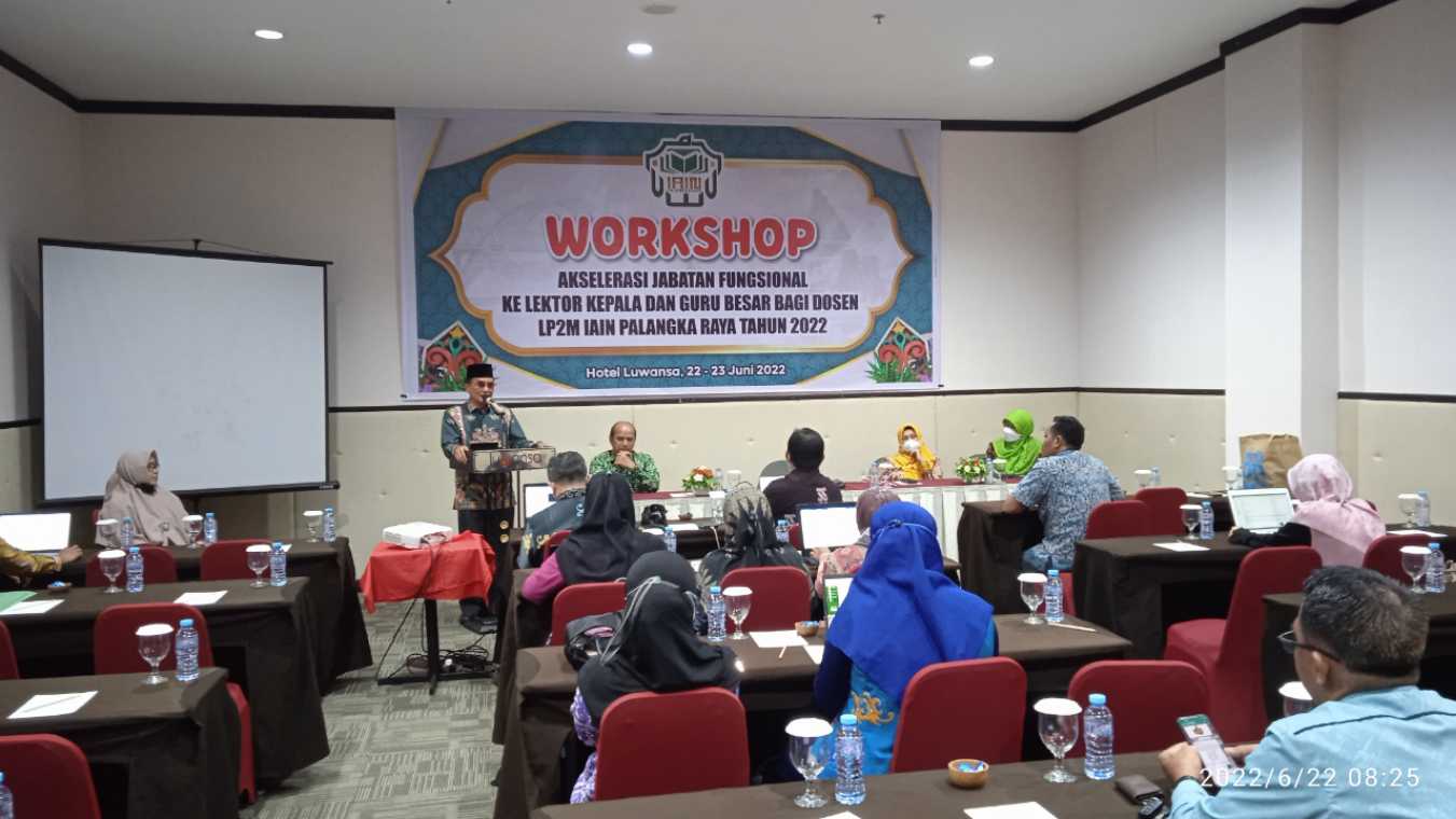 Dukung Kualifikasi Guru Besar, LP2M IAIN Palangka Raya Gelar Workshop AGB