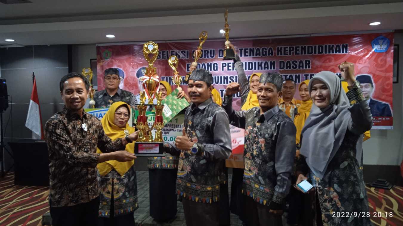 Kapuas Juara Umum Seleksi Kepala Sekolah dan Guru Berprestasi Tingkat Kalteng