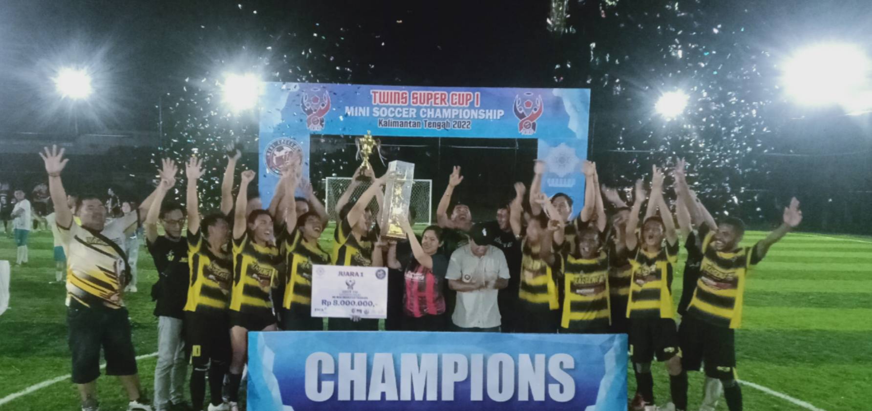 Twins Super Cup I Mini Soccer Sukses Digelar, Kalteng 22 Juara Pertama