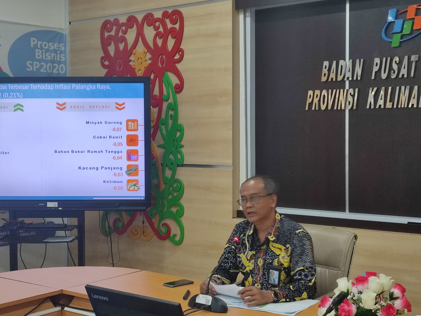 November 2022, BPS: Kalteng Inflasi 0,16 Persen