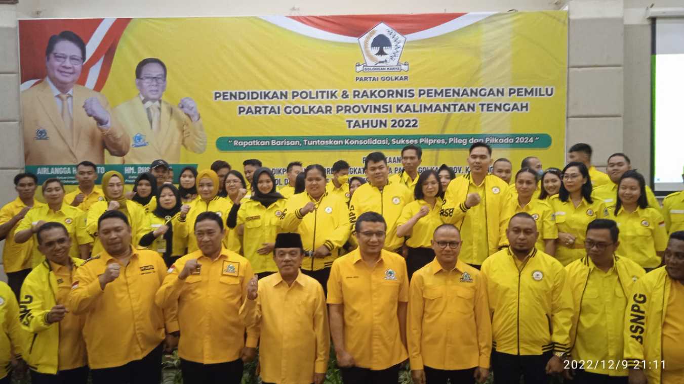 Golkar Kalteng Siapkan Kader Terbaik Jelang Pemilu 2024