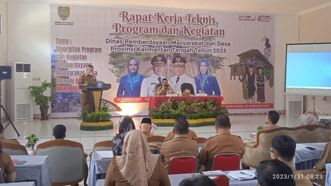 Dinas PMD Mantapkan Proker 2023, Gelar Rakernis se-Kalteng