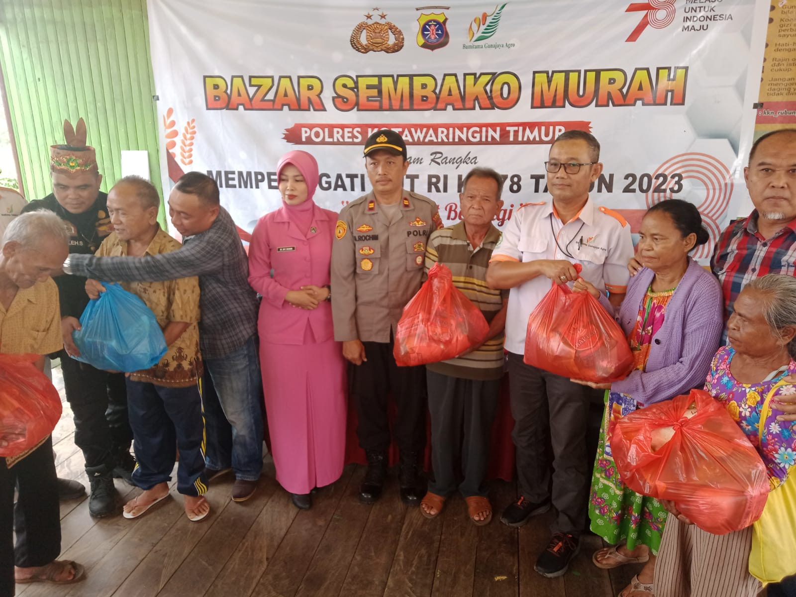 Gandeng BGA Group, Polres Kotim Gelar Bazar Sembako Murah