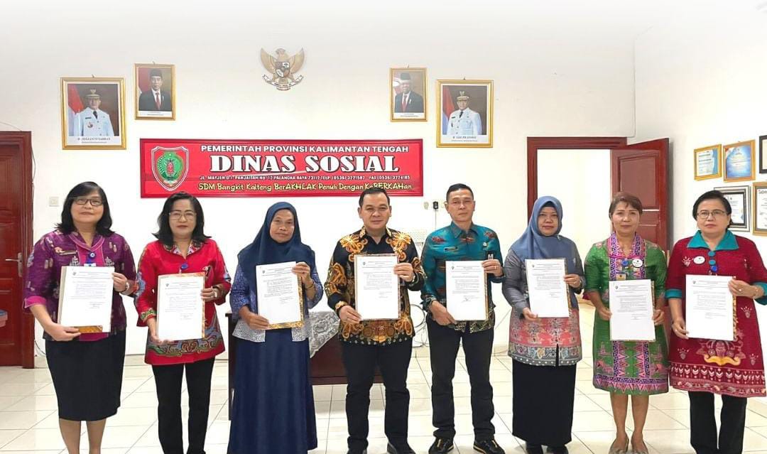 Dinsos Kalteng Ikrar Netralitas Pegawai ASN Pada Pemilu 2024