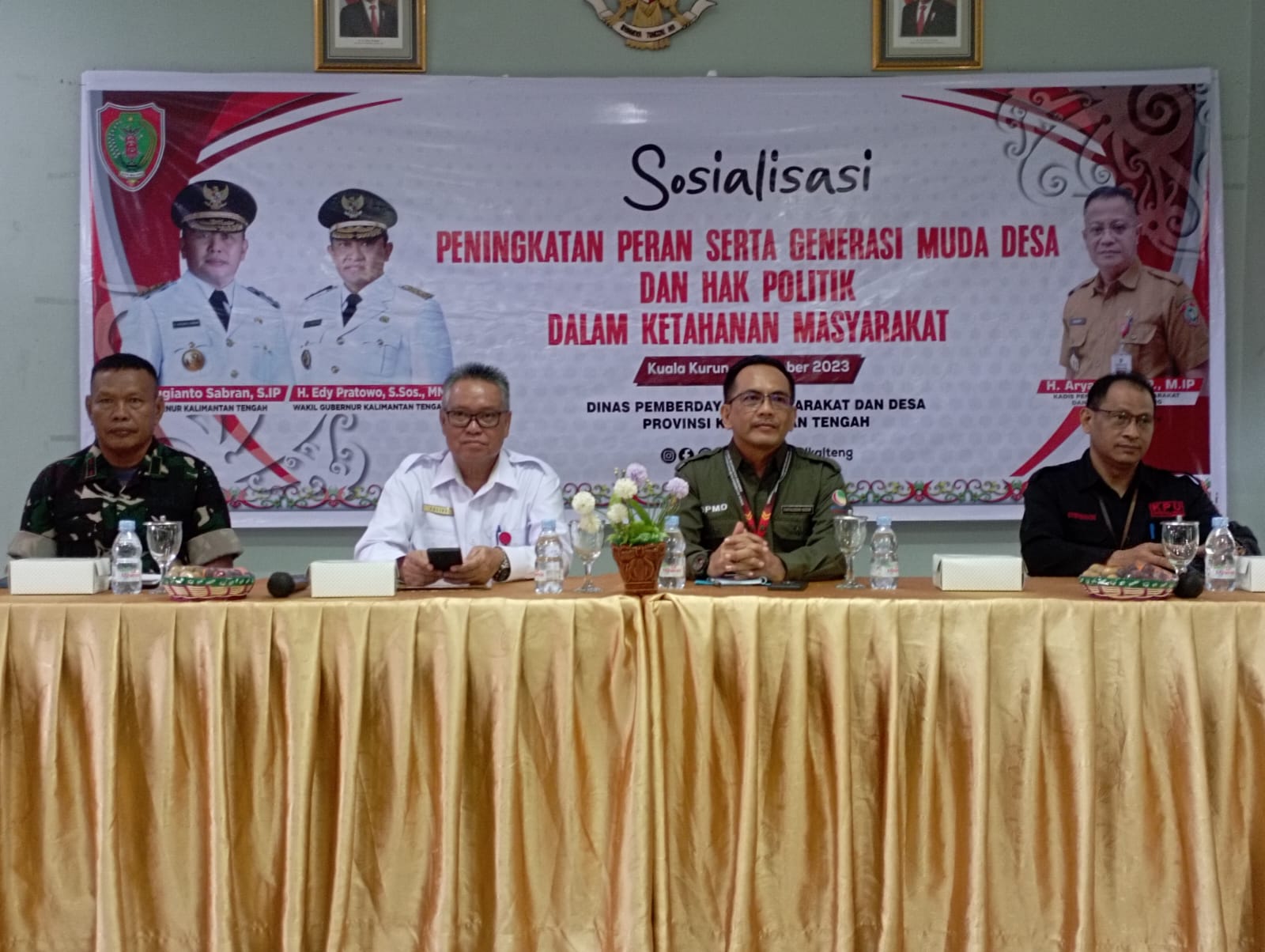 Dinas PMD Dorong Peran Serta Generasi Muda Desa dan Hak Politik Dalam Ketahanan Masayarakat Kabupaten Gumas