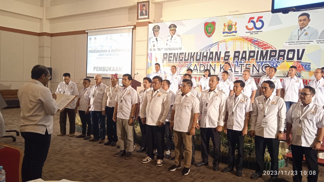 Pengurus Kadin Kalteng Periode 2021 – 2026 Resmi Dikukuhkan