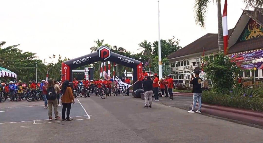 Dinas PUPR Kalteng Gowes Hari Bakti ke-78