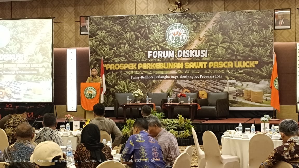 GAPKI Kalteng Gelar Forum Diskusi Prospek Perkebunan Sawit Pasca UUCK