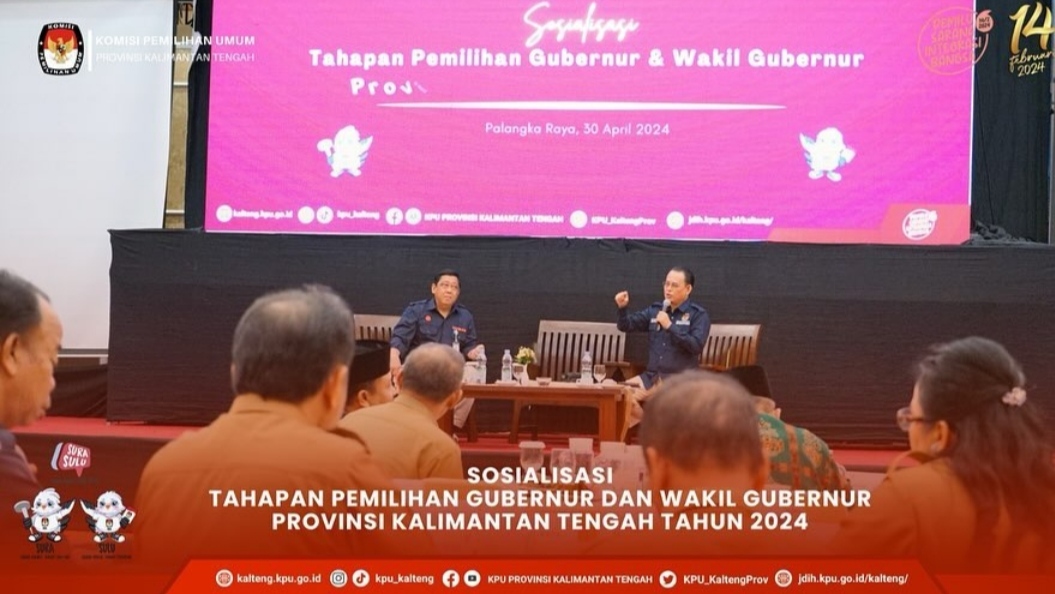 KPU Kalteng Sosialisasikan Tahapan Pilkada Serentak 2024