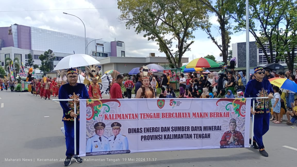 Karnaval Budaya FBIM, Dinas ESDM Tampilkan Kalteng Bercahaya Makin Berkah