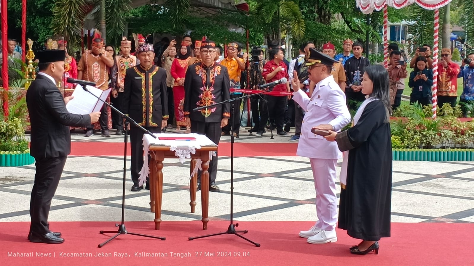 Pimpin Upacara Harjad ke-67 Provinsi Kalteng, Gubernur Sugianto Mengajak Bergotong Royong Majukan Kalteng