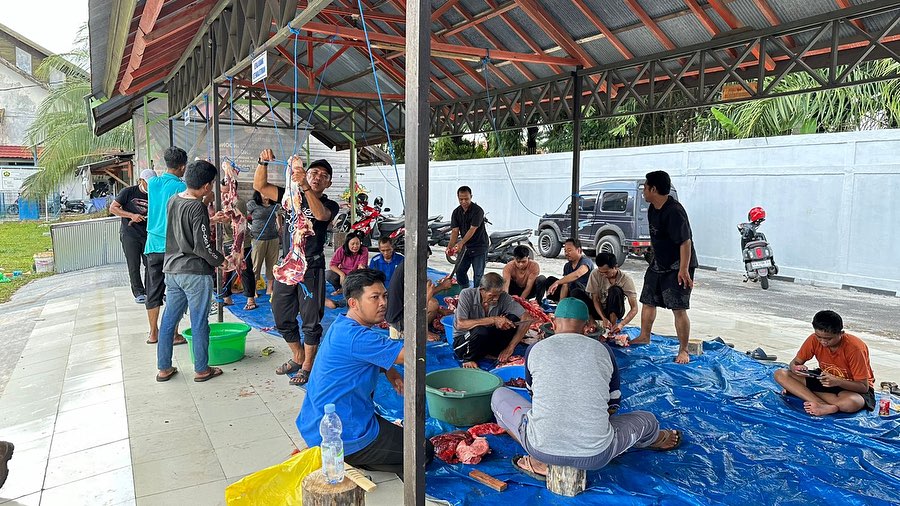 Hari Raya Idul Adha, Dinas ESDM Kalteng Sembelih 5 Ekor Sapi