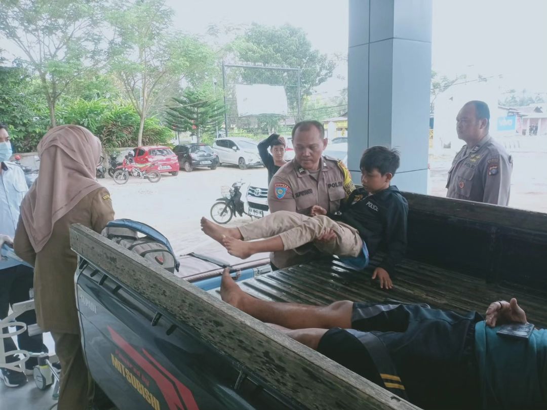 Tabrak Pembatas Jalan, 2 Pria di Palangka Raya Luka Cukup Serius