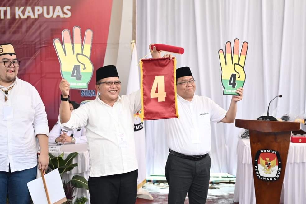 Dapat Nomor Urut 4, Erlin-Alberkat Siap Mewujudkan Kapuas Cerdas di 2024