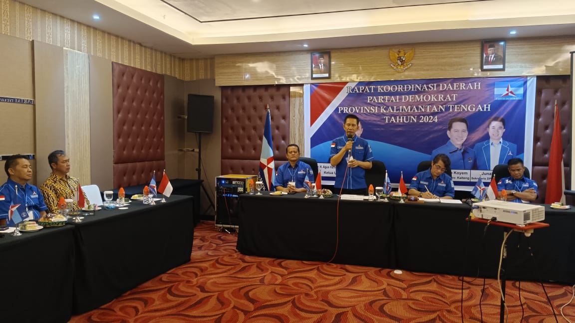 Rakor Demokrat Kalteng 2024, Koyem: Saatnya Bersatu dan Menang