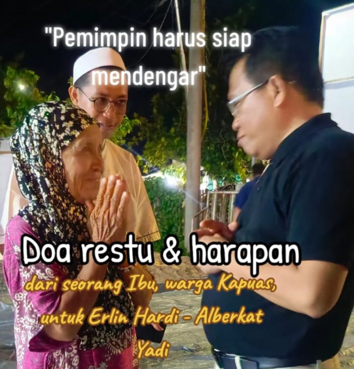 Doa Restu Seorang Ibu untuk Erlin Hardi: Calon Bupati Kapuas 2024