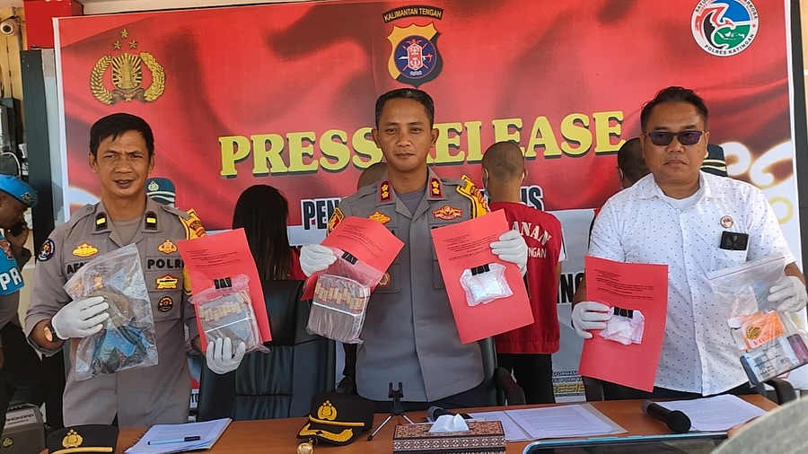 Polres Katingan Sita 121 Gram Sabu Dari Empat Tersangka