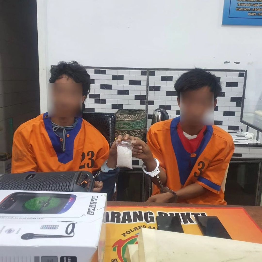 Dua Pengedar Sabu di Barito Utara Ditangkap, Barbuk 99,47 Gram