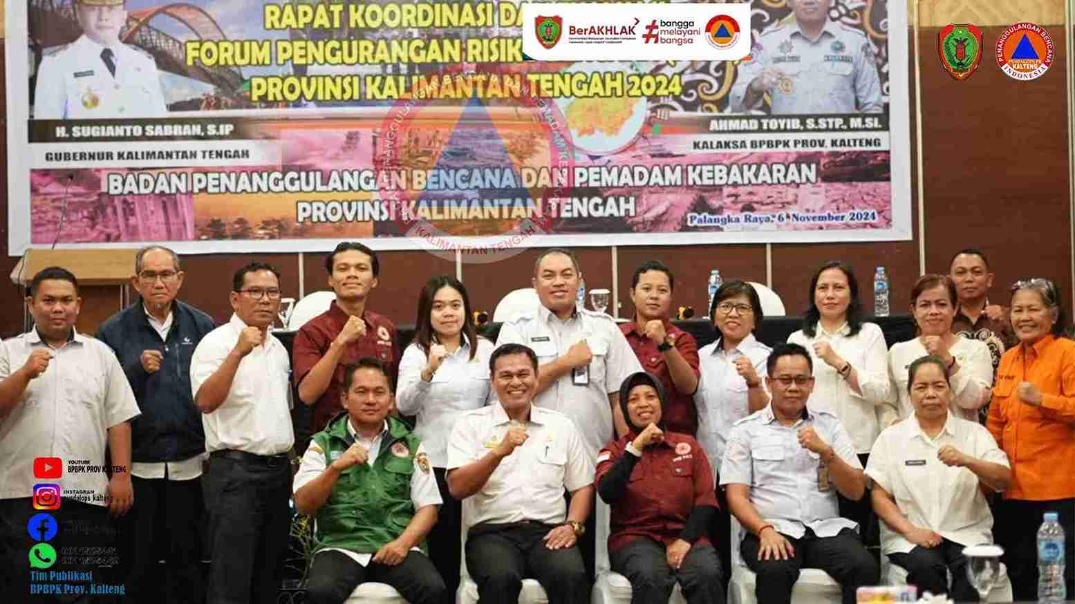 BPBPK Kalteng Bahas Langkah Strategis Kurangi Risiko Bencana di Tahun 2024