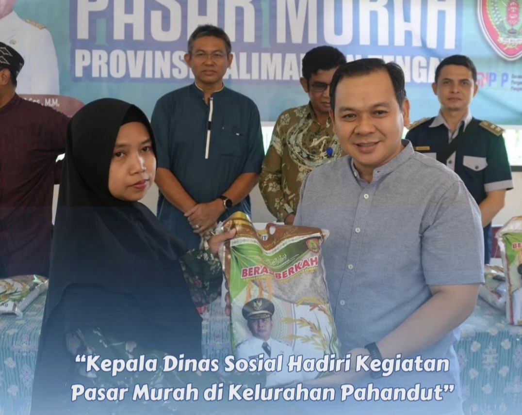 Kepala Dinas Sosial Hadiri Kegiatan Pasar Murah di Kelurahan Pahandut