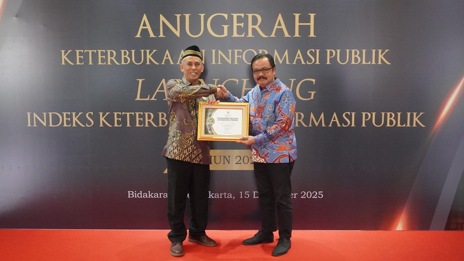 Pemprov Kalteng Raih Predikat Informatif Nasional Empat Kali Berturut-turut