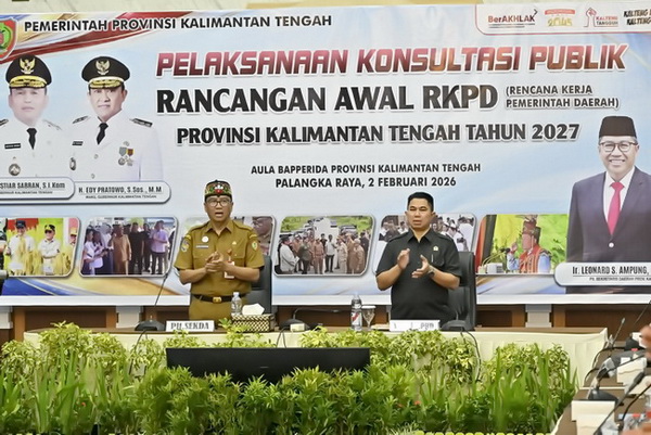 Pemprov Kalteng Buka Konsultasi Publik RKPD 2027