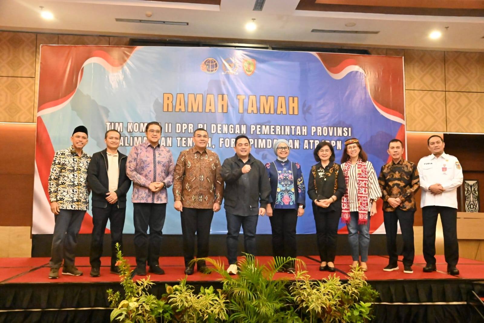 Linae Victoria Aden Hadiri Ramah Tamah Komisi II DPR RI, Soroti Sinkronisasi Agraria Kalteng