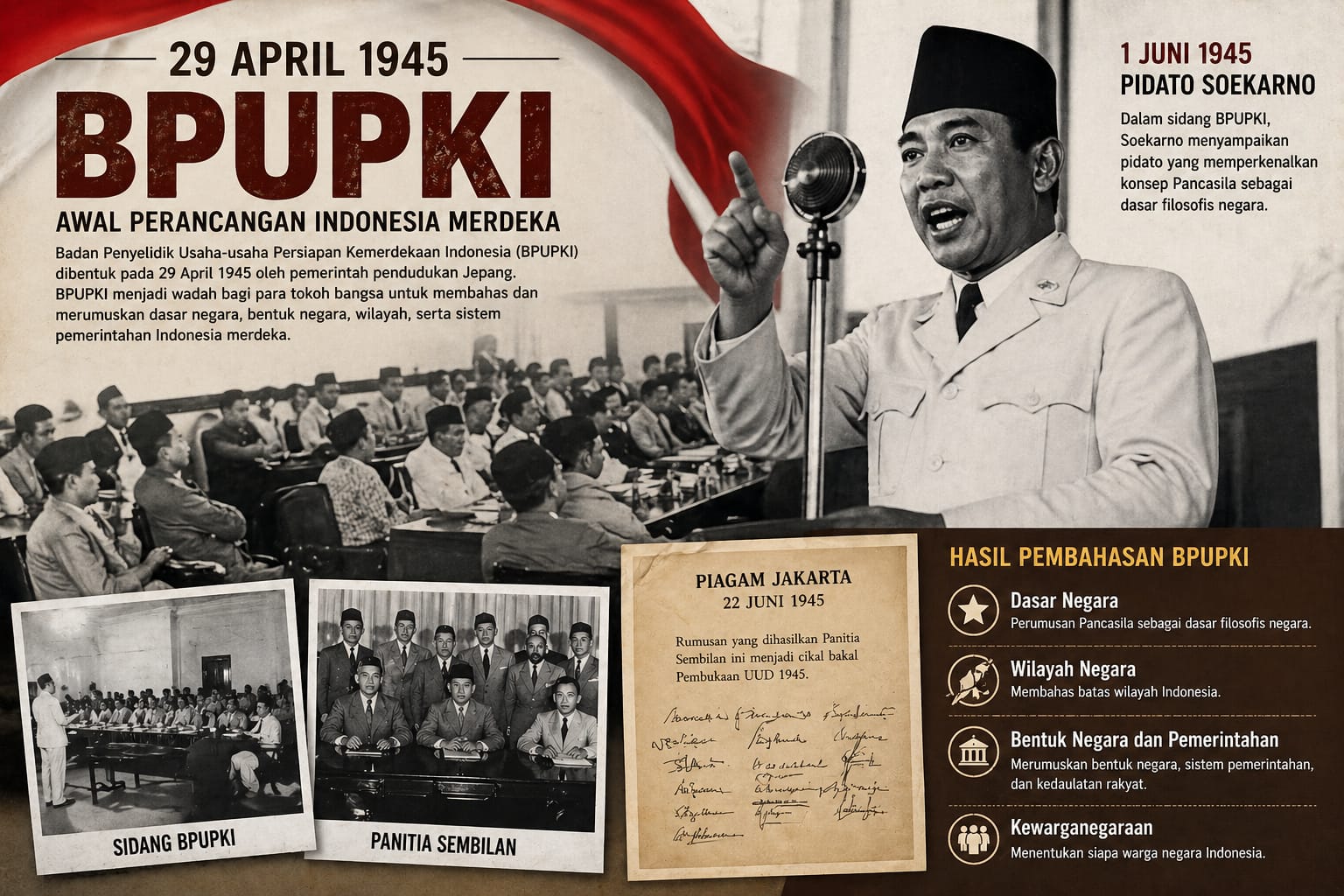 BPUPKI Menjadi Dapur Intelektual Kelahiran Indonesia Merdeka