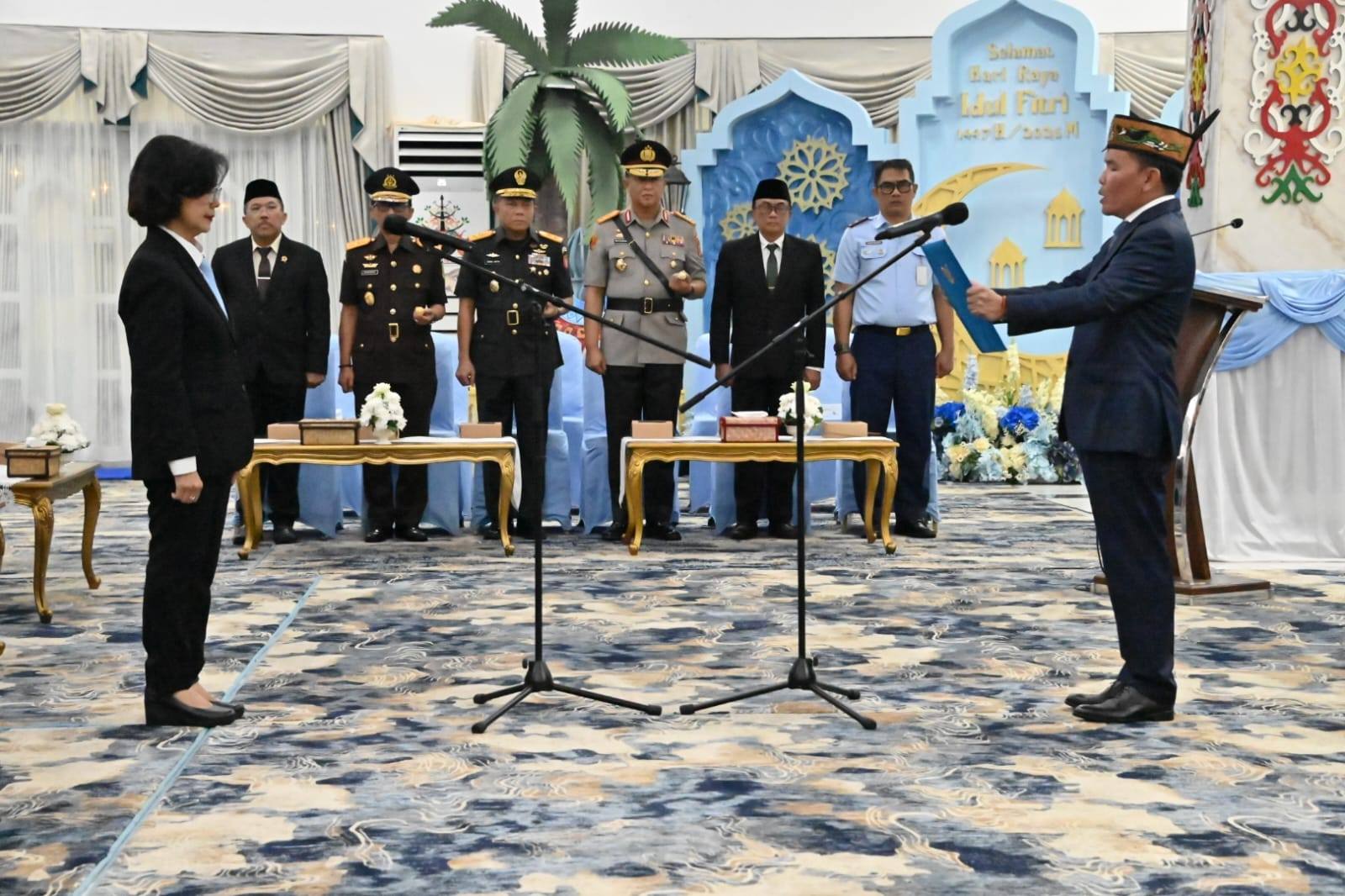 Gubernur Agustiar Sabran Lantik Linae Victoria Aden sebagai Pj Sekda Kalteng
