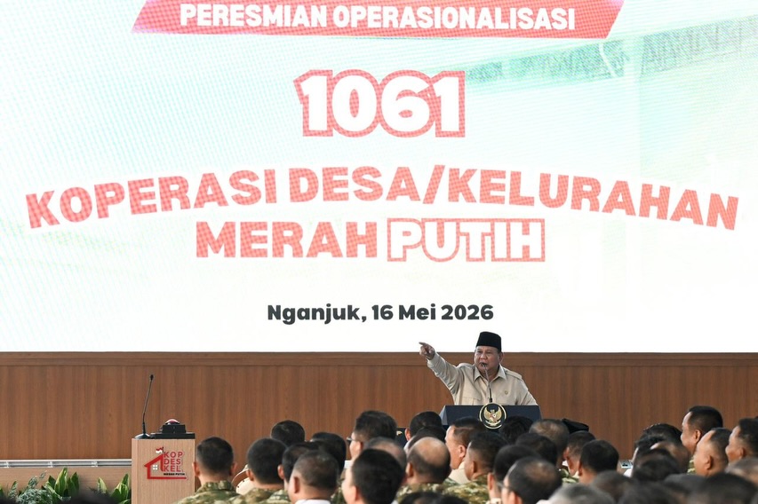 Prabowo Resmikan 1.061 Koperasi Merah Putih