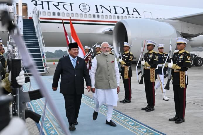 Prabowo Sambut PM India Narendra Modi, Bahas Penguatan Kemitraan Dua Negara