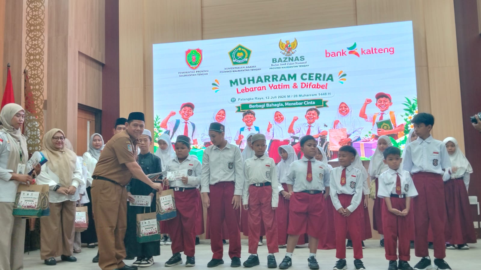 BAZNAS Kalteng Gelar Lebaran Yatim, 150 Paket Bantuan Disalurkan