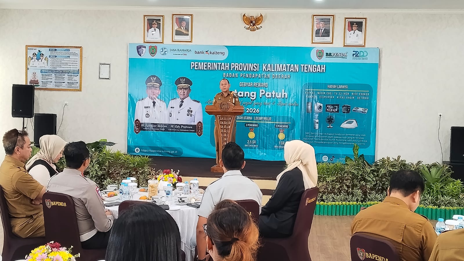 Pemprov Kalteng Apresiasi Wajib Pajak Taat, Hadiah Utama Emas 5 Gram