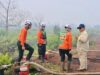 Prabowo Langsung Turun ke Lokasi Karhutla di Desa Limbung