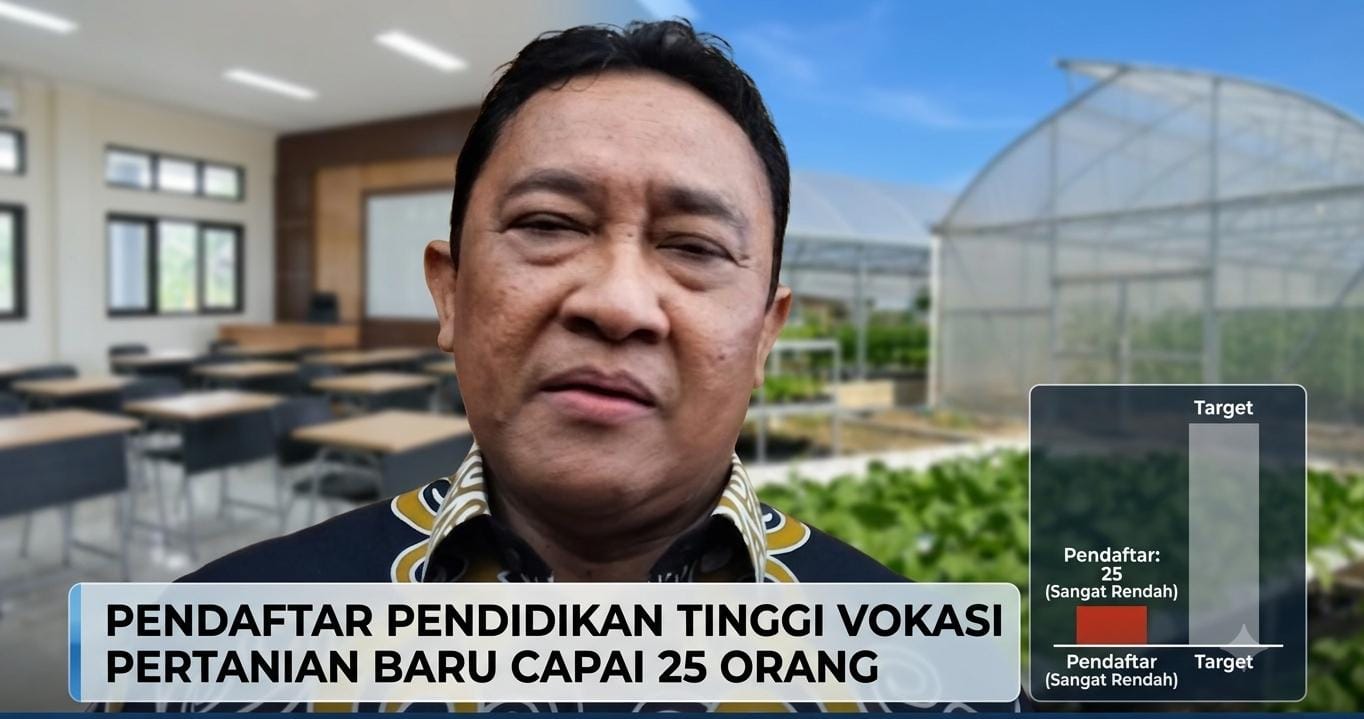 Pendaftar Pendidikan Tinggi Vokasi Pertanian Baru Capai 25 Orang