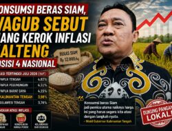 Konsumsi Beras Siam, Wagub Sebut Biang Kerok Inflasi Kalteng Posisi 4 Nasional