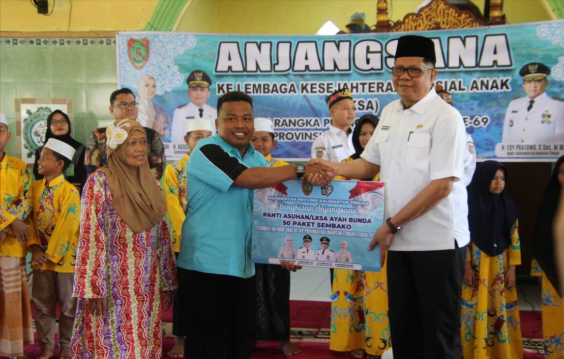 HUT ke-69 Kalteng, Pemprov Berbagi Kasih di Panti Asuhan Ayah Bunda