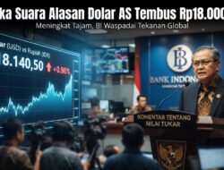 BI Buka Suara Alasan Dolar AS Tembus Rp18.000 Lagi