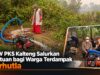 DPW PKS Kalteng Salurkan Bantuan bagi Warga Terdampak Karhutla