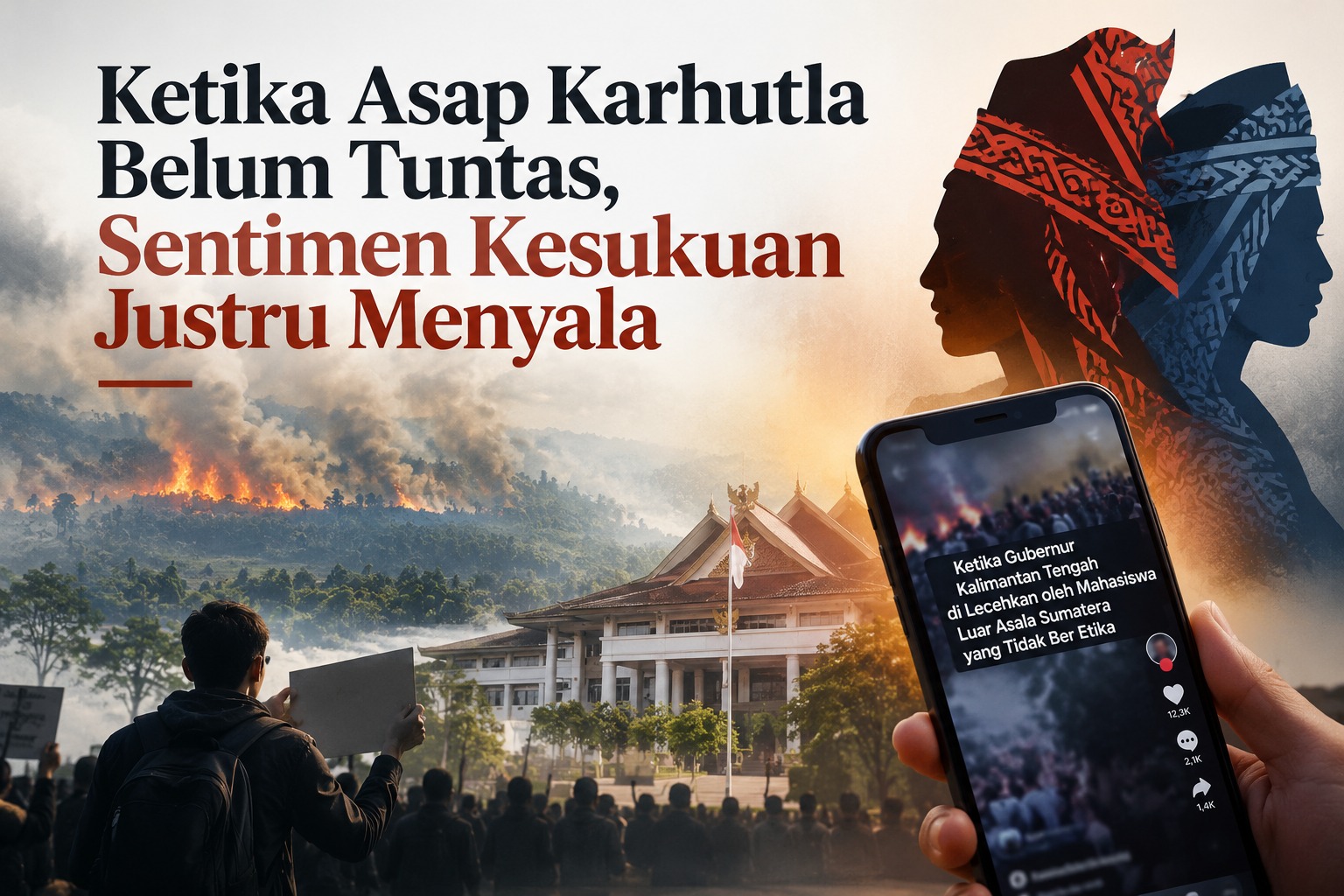 Ketika Asap Karhutla Belum Tuntas, Sentimen Kesukuan Justru Menyala